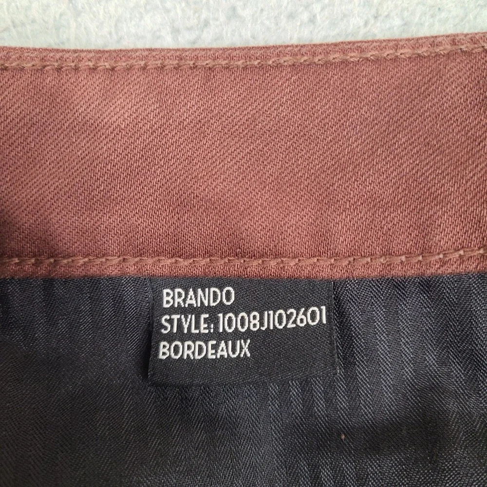 Monfrere Brando Bordeaux Jeans Mens 33x31 Red Slim Fit Japanese Denim USA Made